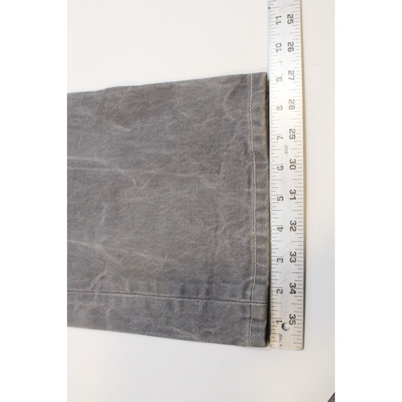 Levis 501 Men's Denim Jeans Size 40x32 Straight Leg Classic Fit Silver Gray - Picture 9 of 11